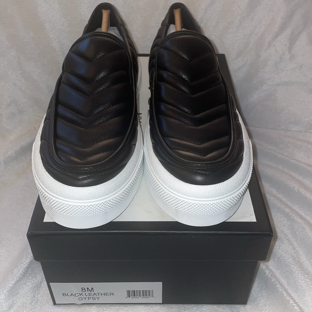 NWT J/SLIDES GYPSY Black Leather Sneaker - Picture 8 of 15